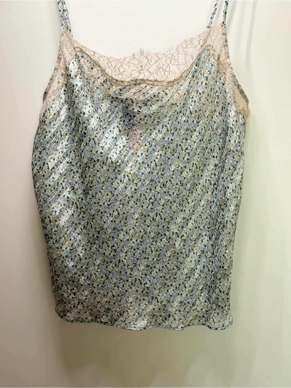Victoria’s Secret Floral Lace Trim Cami & Shorts 2-Piece Sleepwear Set Size XL